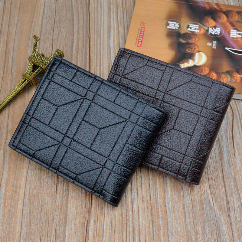 Retro Men's Wallet Men's Short Thin Section